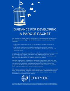 Guidance for developing a parole packet